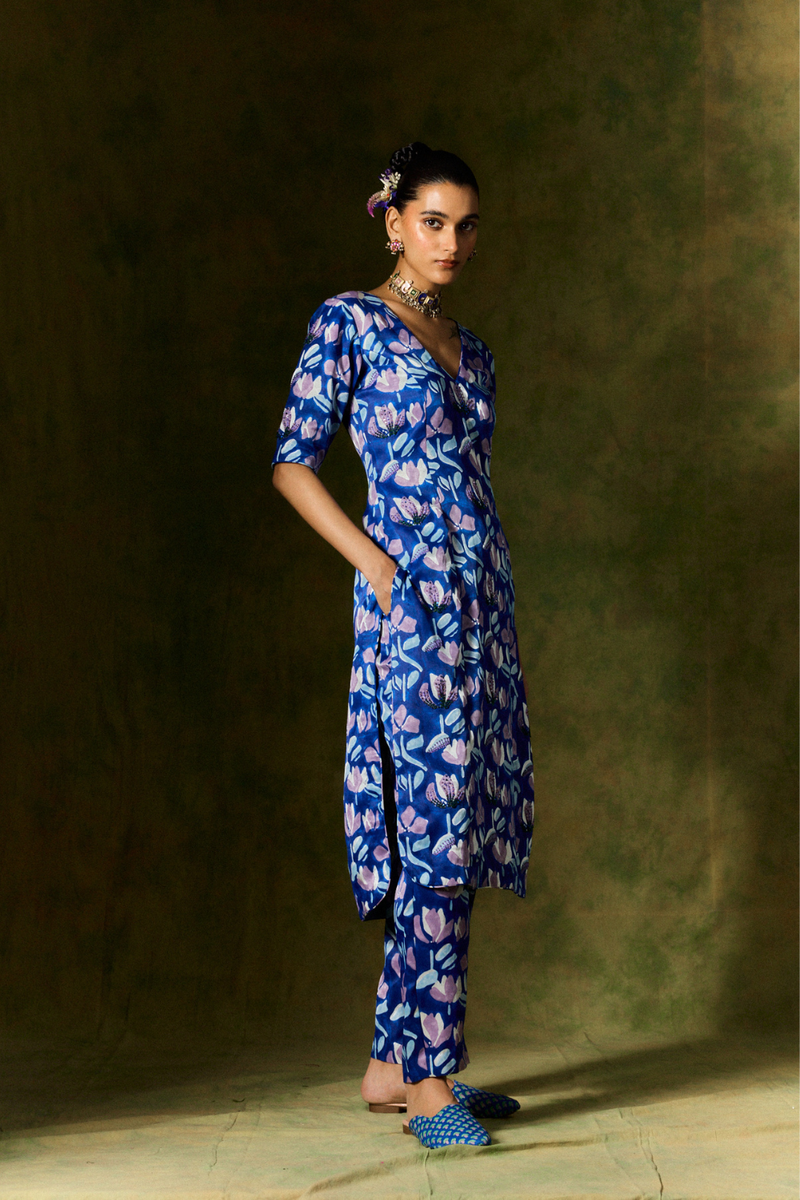NEELAM SILK KURTA SET silk by JodiLife for women in Singapore
