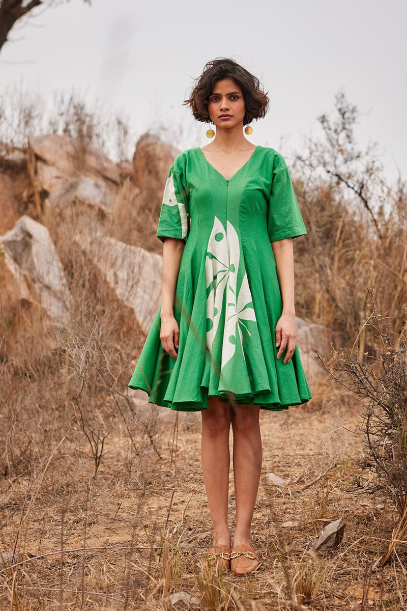 Dianthus cotton by Khara Kapas in green for women in Singapore