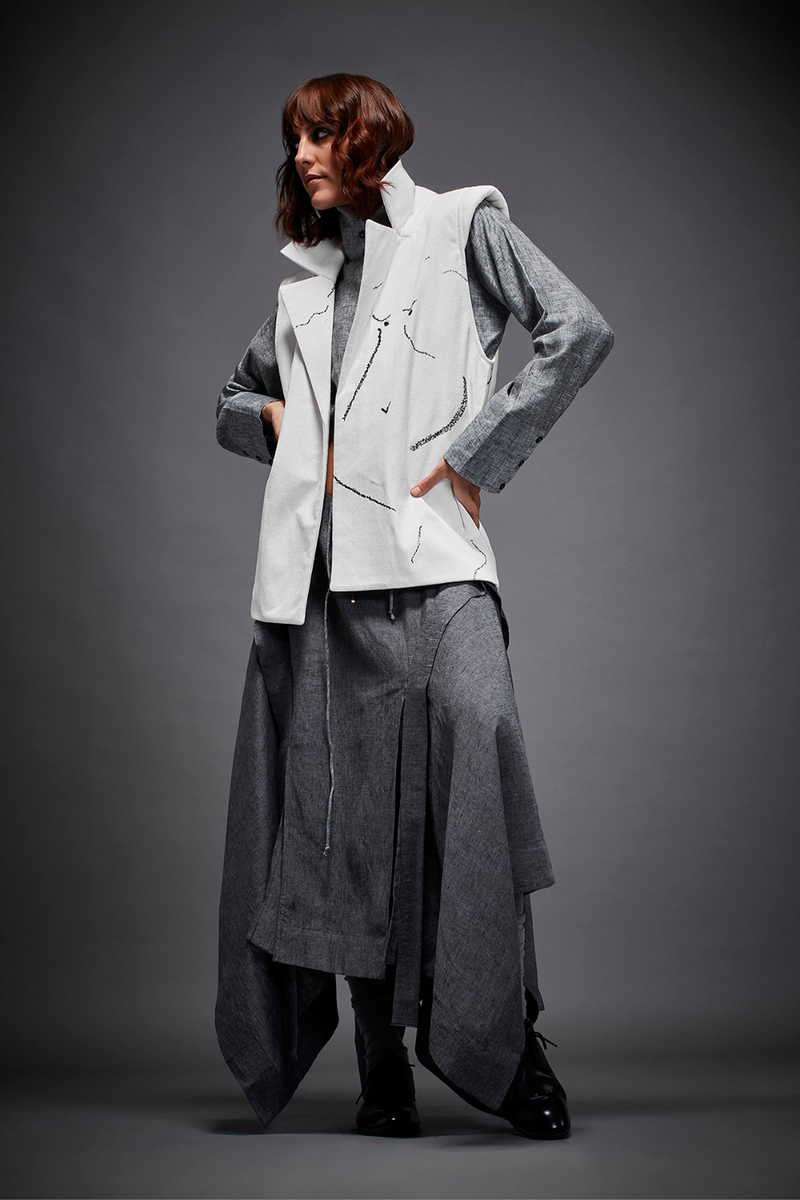 FLYNN JACKET by Chola in white color for women in Singapore