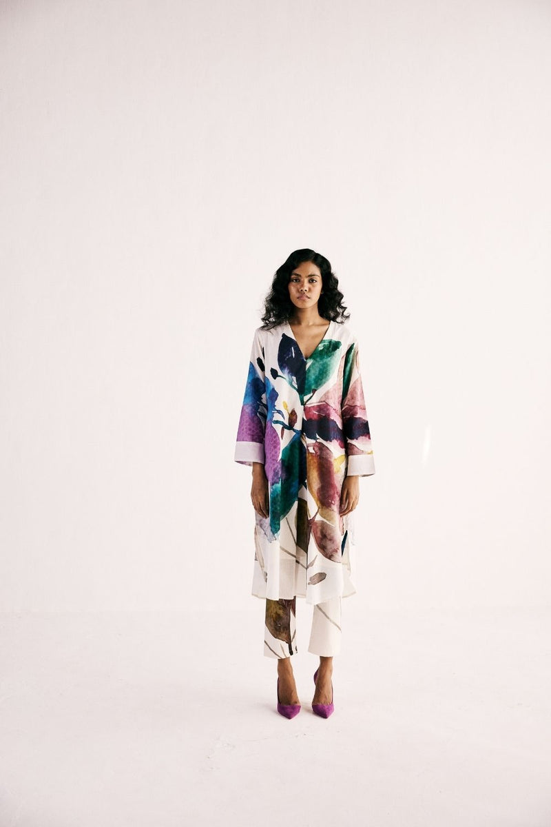 SUNSET SPLASH KURTA SET cotton by Khara Kapas for women in Singapore