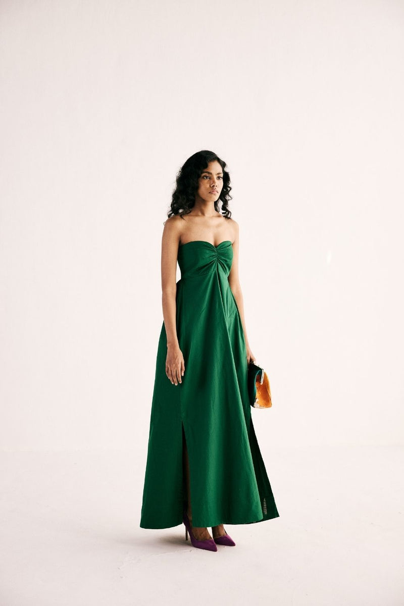 EMERALD GAZE GOWN poplin by Khara Kapas for women in Singapore