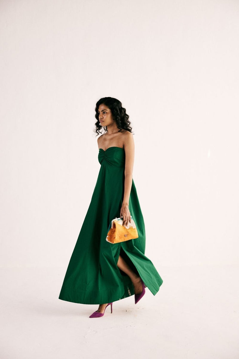 EMERALD GAZE GOWN poplin by Khara Kapas for women in Singapore