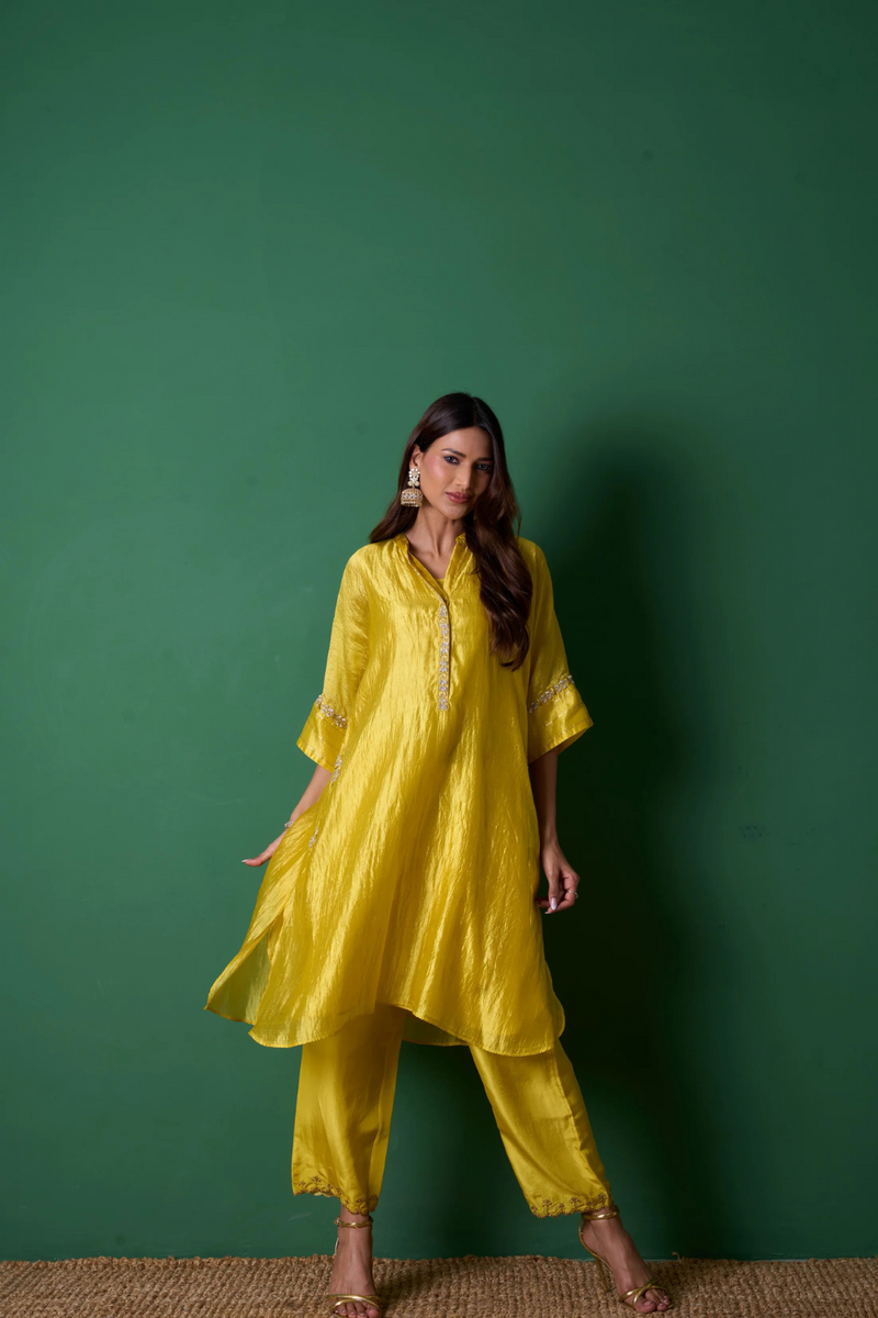 Radiance Kurta Set - Yellow