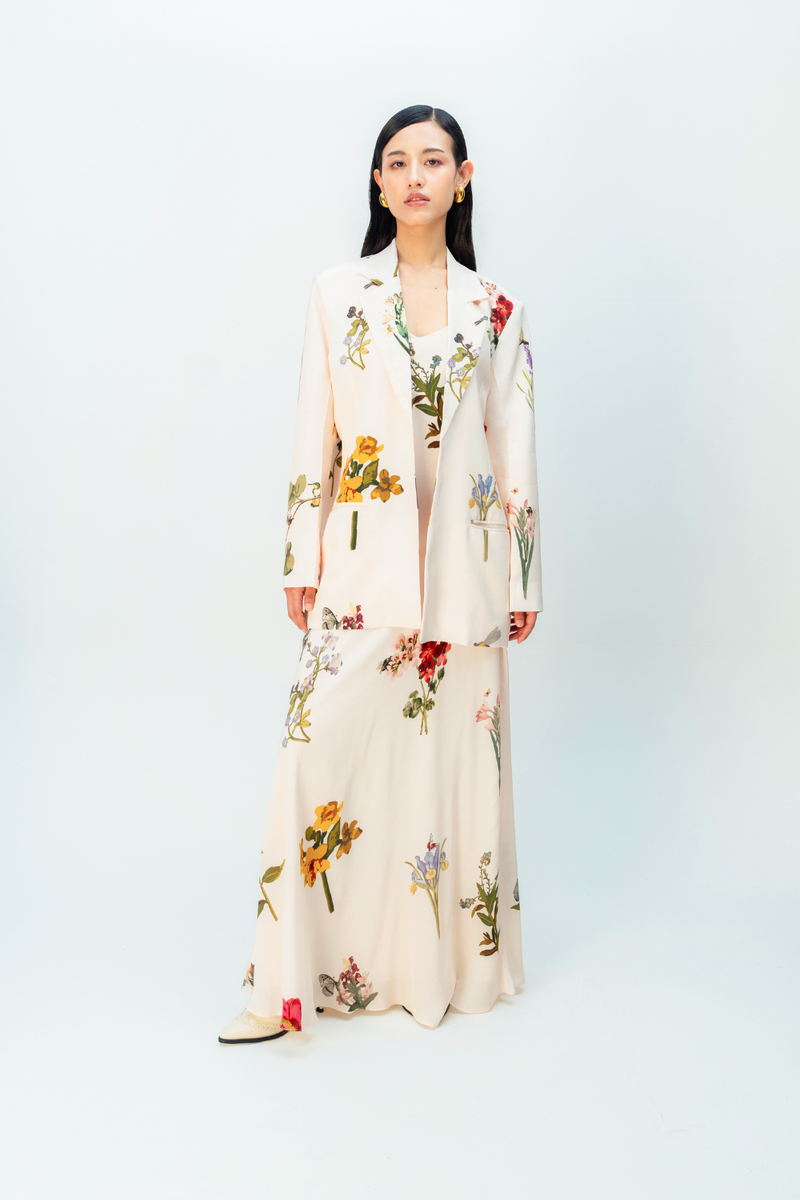 DANDELION DRIFT JACKET crepe jacket/overlay by Ode to Odd in blush pink for women in Singapore