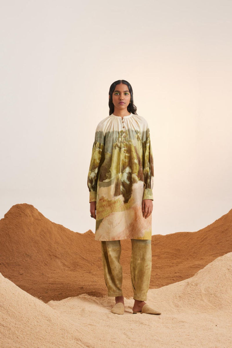 Essential Long Tunic Set-Dale cotton Co-ord Set by CORD for women in Singapore