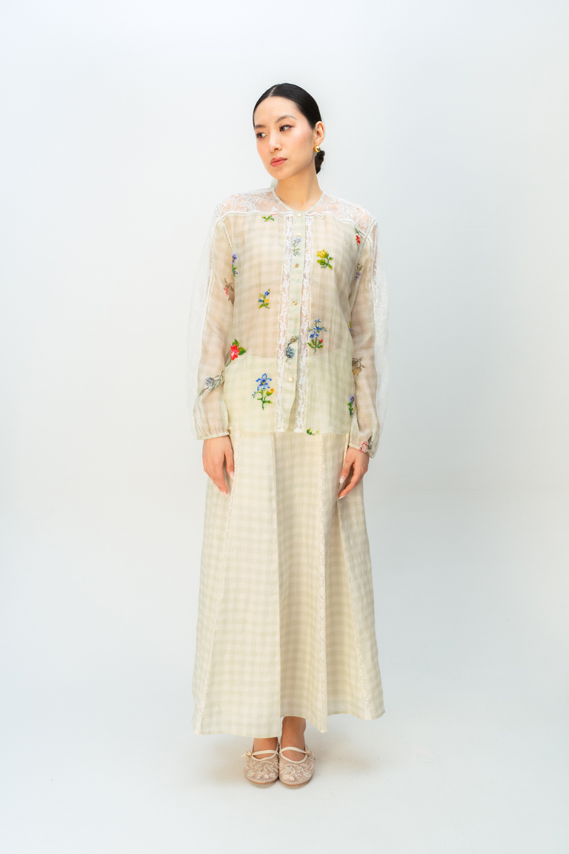 SUMMER SHIMMER SHIRT mul top/shirt by Ode to Odd in green for women in Singapore