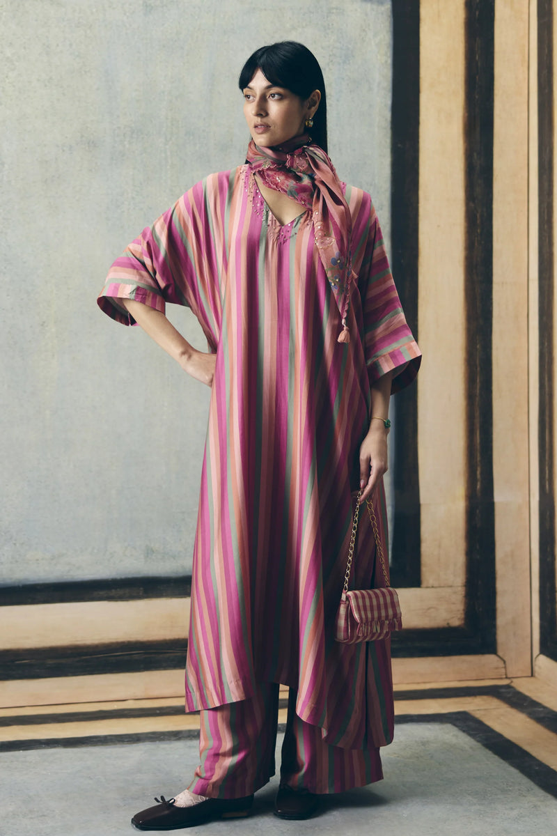 PHSPOP26-9 PH-4056 AYAKA KURTA SET- DUSKY