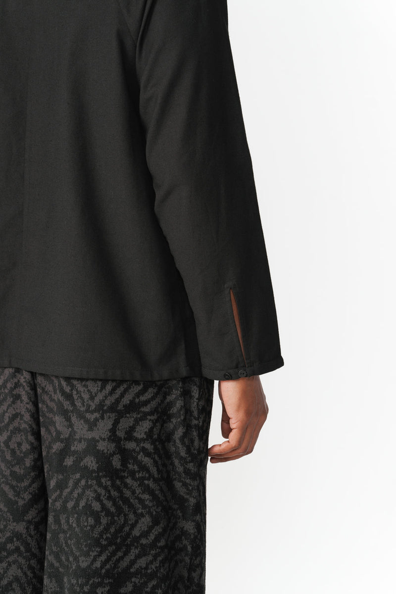Raglan Shirt top/shirt by Turn Black in black for men in Singapore
