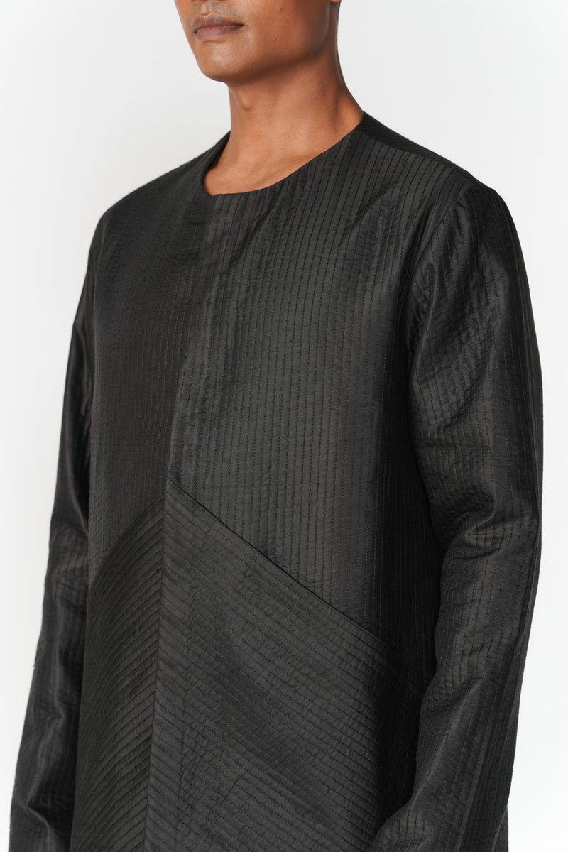 Short Mashru Jacket jacket/overlay by Turn Black in black for men in Singapore