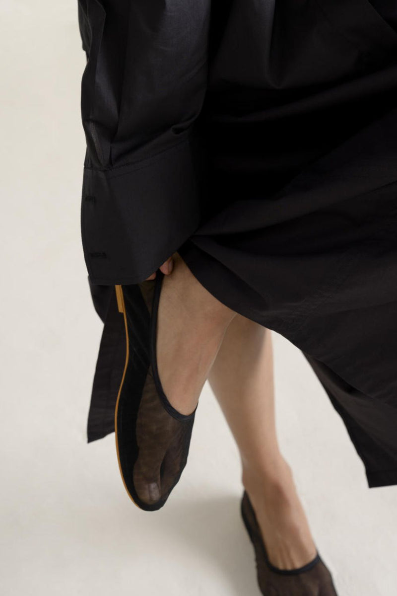 TULLE BALLET FLATS silk Buy TULLE BALLET FLATS from C&W | Footwear for Women by Ituvana in black color for women in Singapore