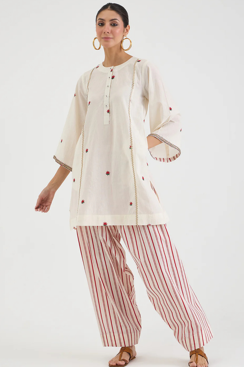 LOTUS SET 3 cotton by AAVIDI in white color for women in Singapore