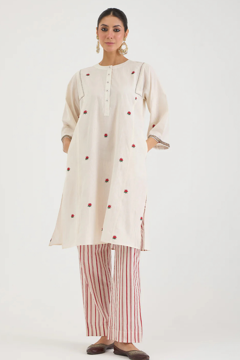 LOTUS SET 2 cotton by AAVIDI in white color for women in Singapore