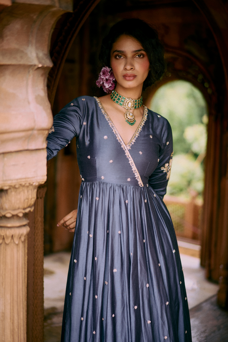 PH-2494 
Anghrakha 
Skirt 
Dupatta Set by Paulmi & Harsh for women in Singapore