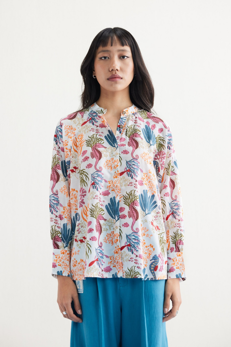 Blooming Reef Lyocell Classic Shirt