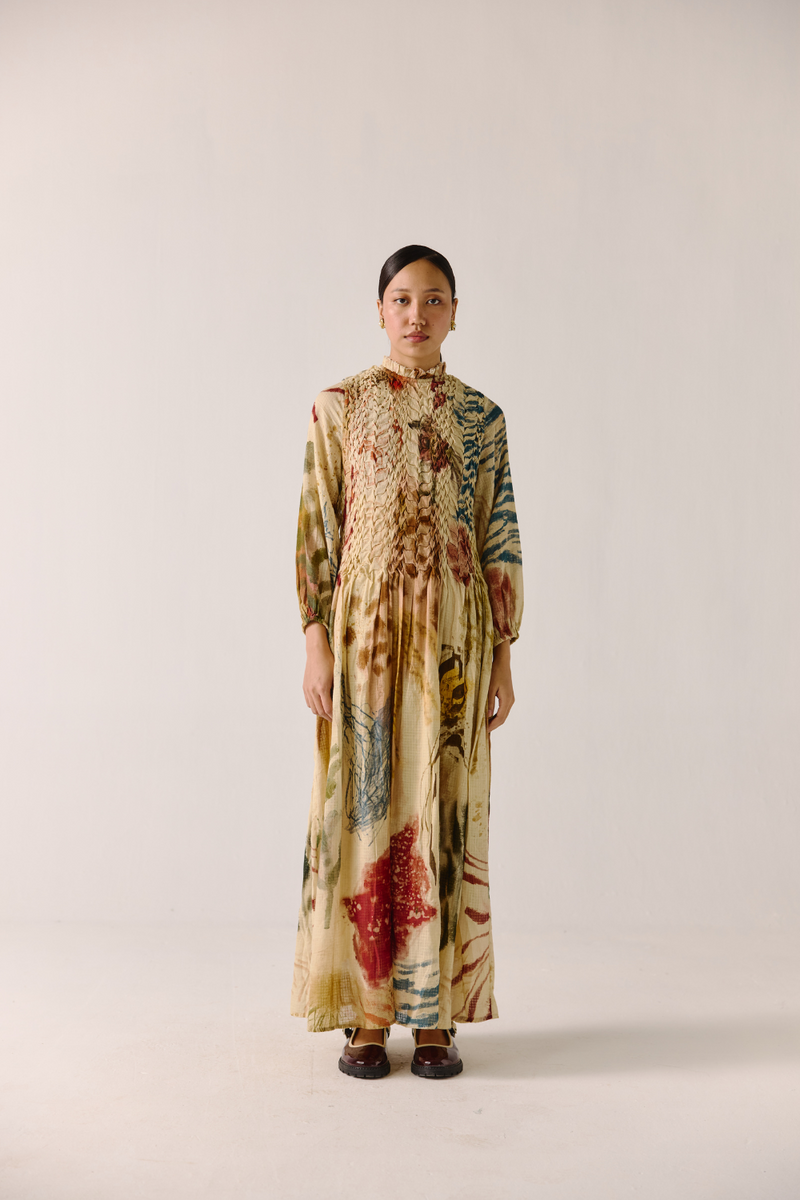 June Dress - Abstract cotton by CORD for women in Singapore