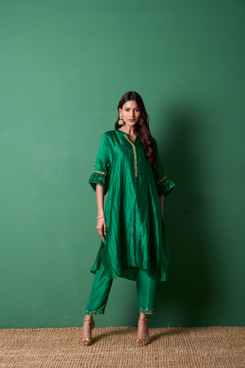 Radiance Kurta Set - Emerald