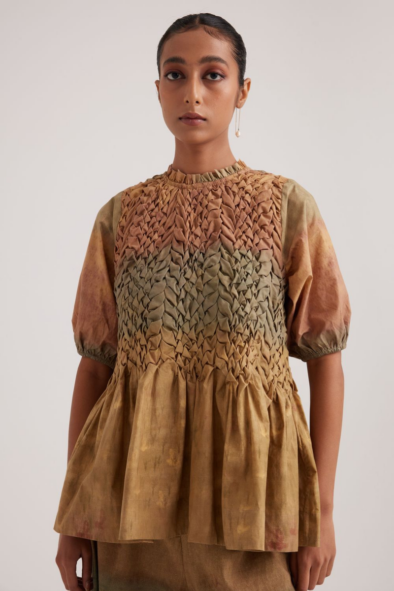 Amelia Top-Impression poplin by CORD for women in Singapore
