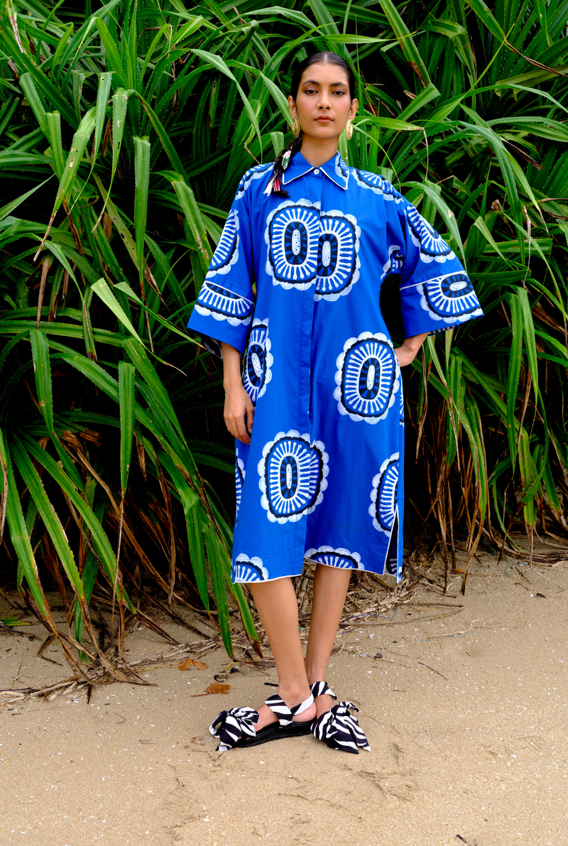 Manakin Shirt dress poplin by JodiLife for women in Singapore