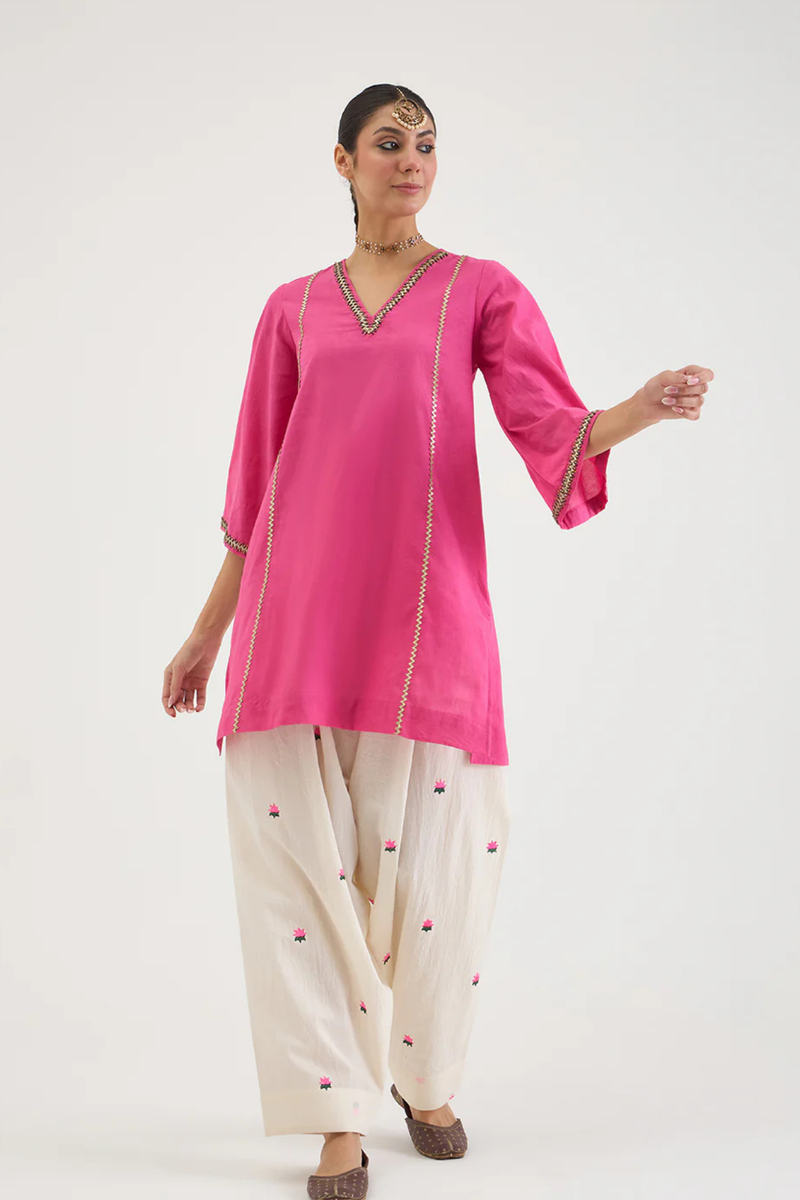 ROSA SET cotton by AAVIDI in pink color for women in Singapore