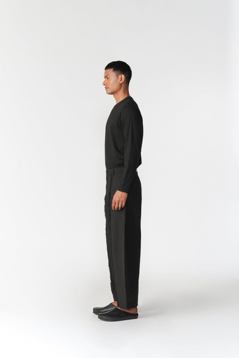Komo Set co-ord set by Turn Black in black for men in Singapore