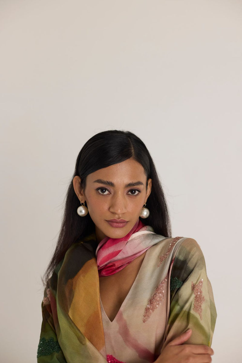 TILLY SILK SCARF silk by Yam in multi color for women in Singapore