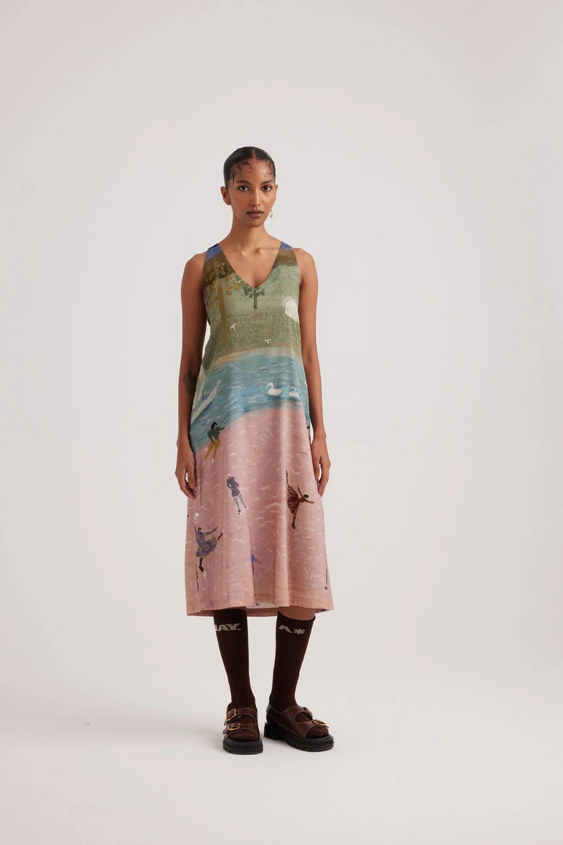 Zen Dress-Skater rayon by CORD for women in Singapore