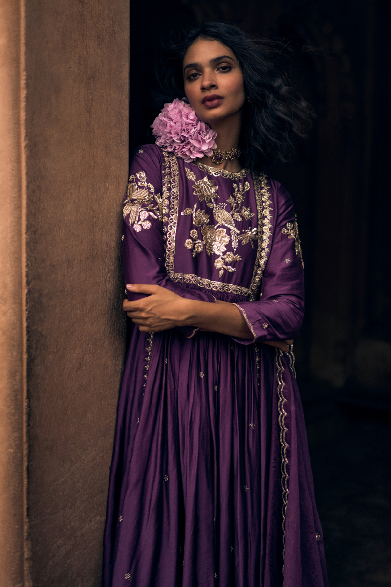 PH-2486 
Anarkali 
Pants Set by Paulmi & Harsh for women in Singapore