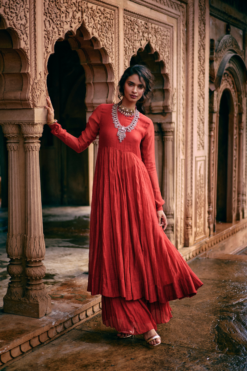PH-2475 
Anarkali 
Skirt 
Dupatta Set by Paulmi & Harsh for women in Singapore