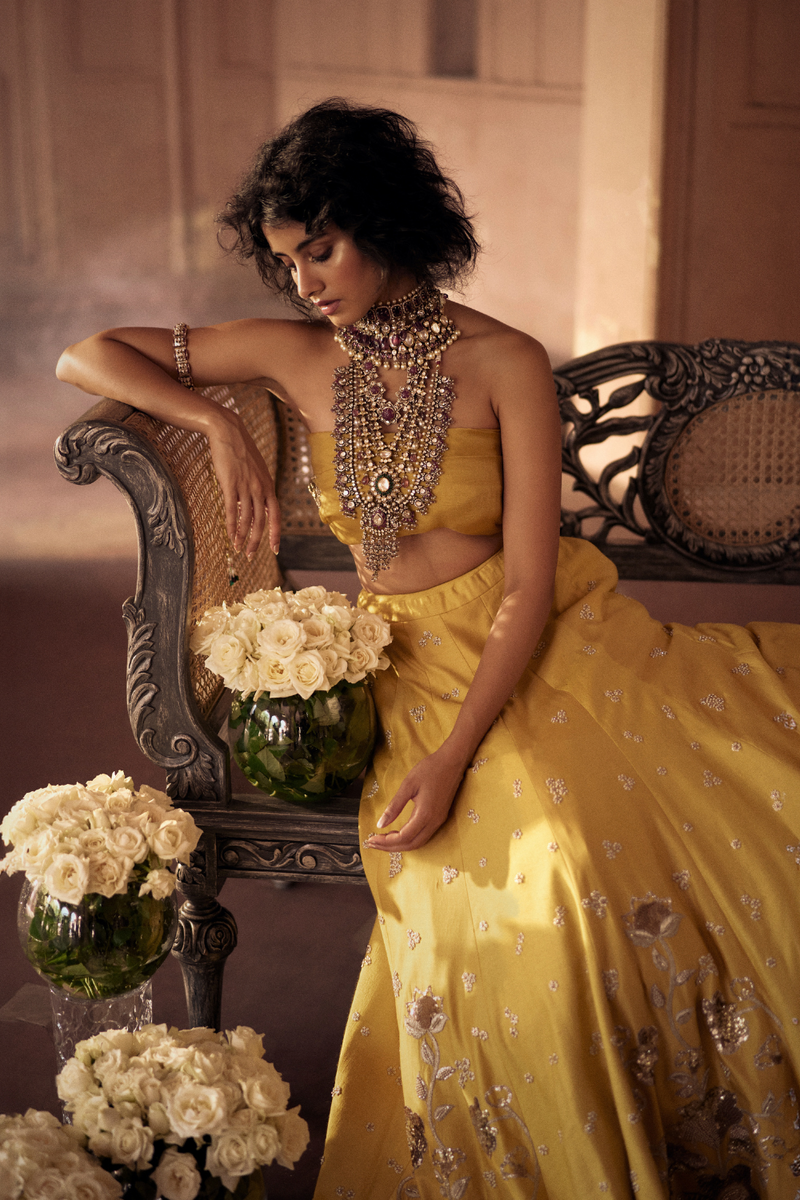 PH-2467 
Lehenga 
Blouse 
Dupatta Set by Paulmi & Harsh for women in Singapore