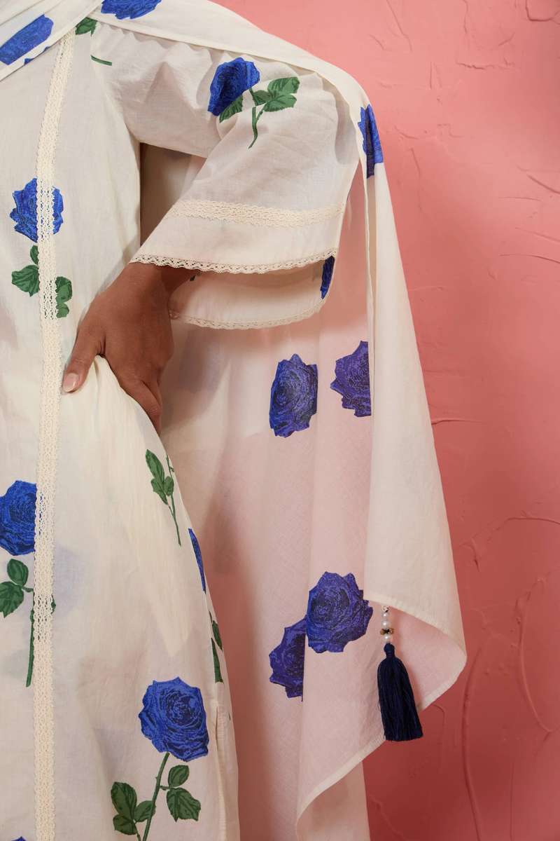 Fi Rose Dupatta cotton cambric dupatta by AAVIDI for women in Singapore