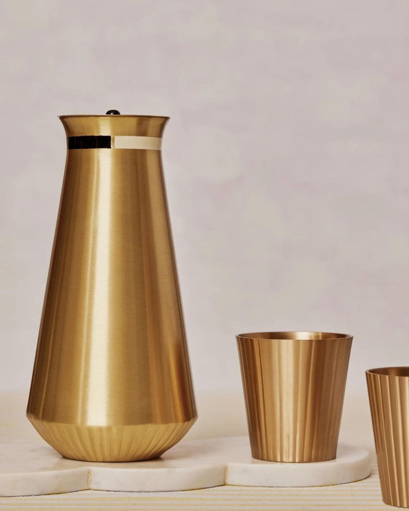 Yin and Yang Brass Jug linen by Gado Living for in Singapore