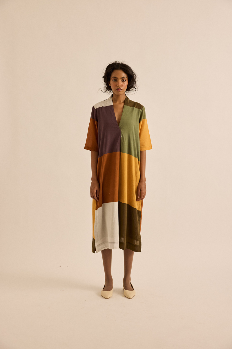 Marl Dress mul dress by Khara Kapas in multicolor for women in Singapore