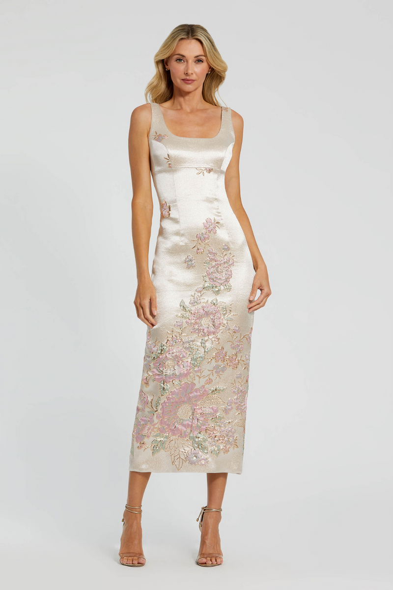 20725-Brocade Midi Dress-Multi mul by Mac Duggal in multi color for women in Singapore