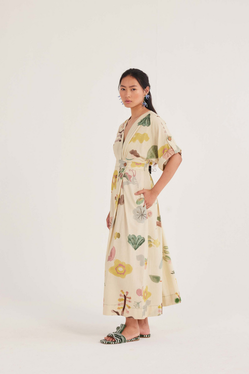 Noa Wrap Dress cotton by JodiLife for women in Singapore