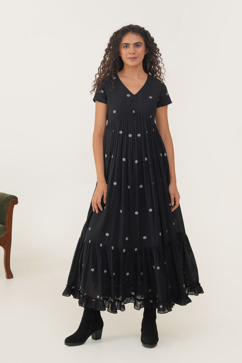 TASHA DRESS 100% cotton Buy TASHA DRESS from C&W | Dresses for Women by Indigo Dreams in black color for women in Singapore