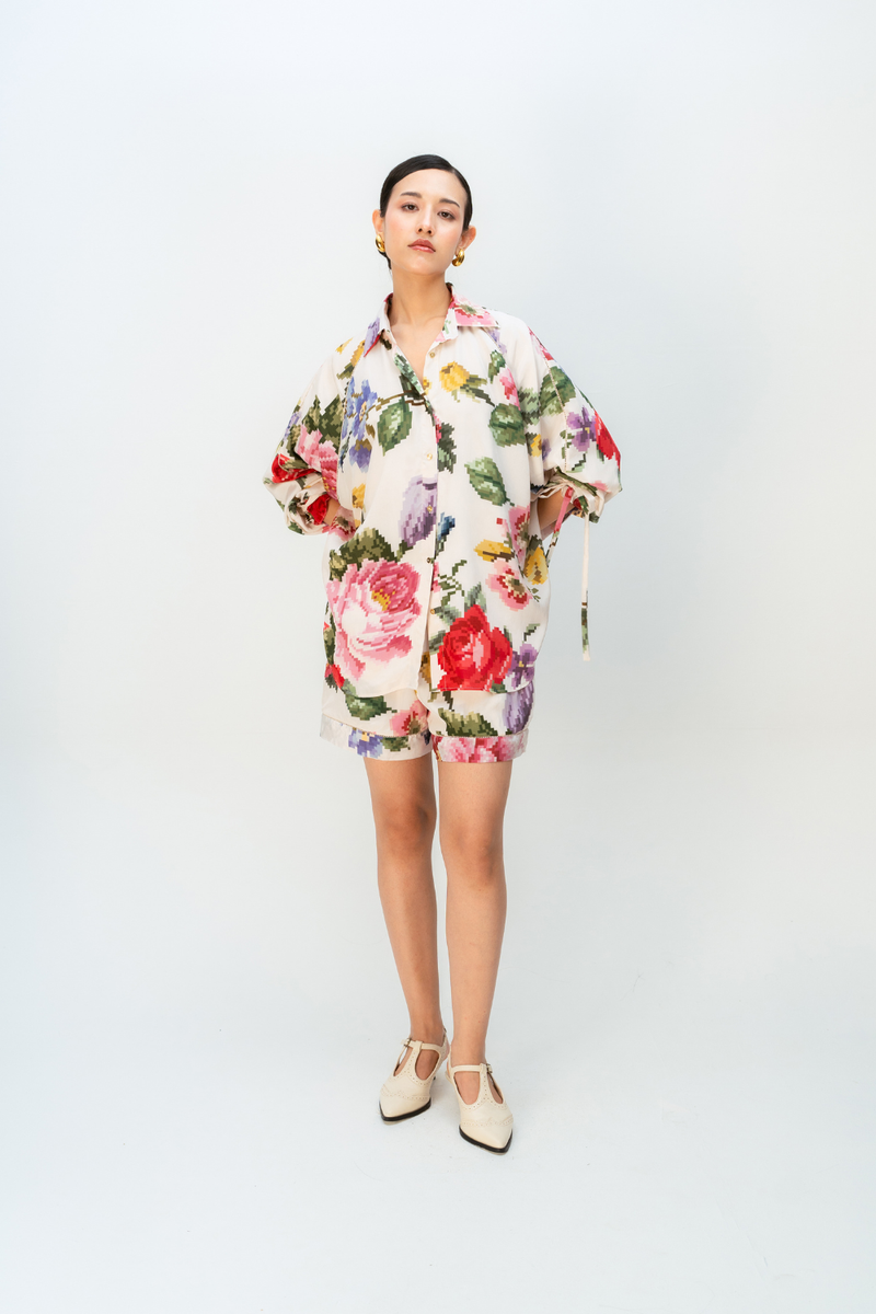 FIRST LIGHT CO-ORD SET crepe co-ord set by Ode to Odd in multi for women in Singapore