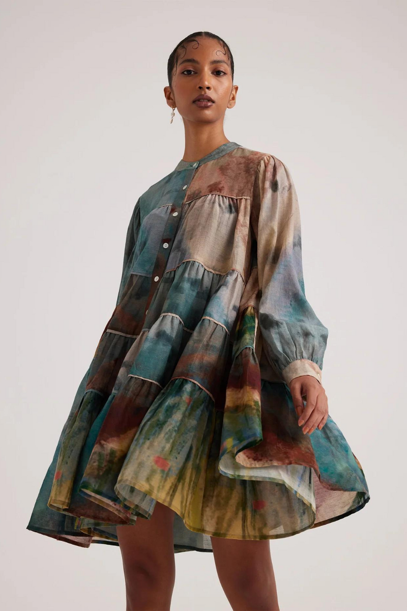 Tier Dress-Valley cotton by CORD for women in Singapore