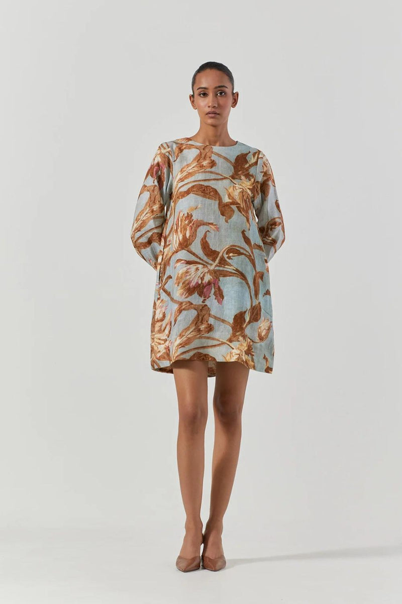 TREVI SHORT DRESS satin by Yam for women in Singapore