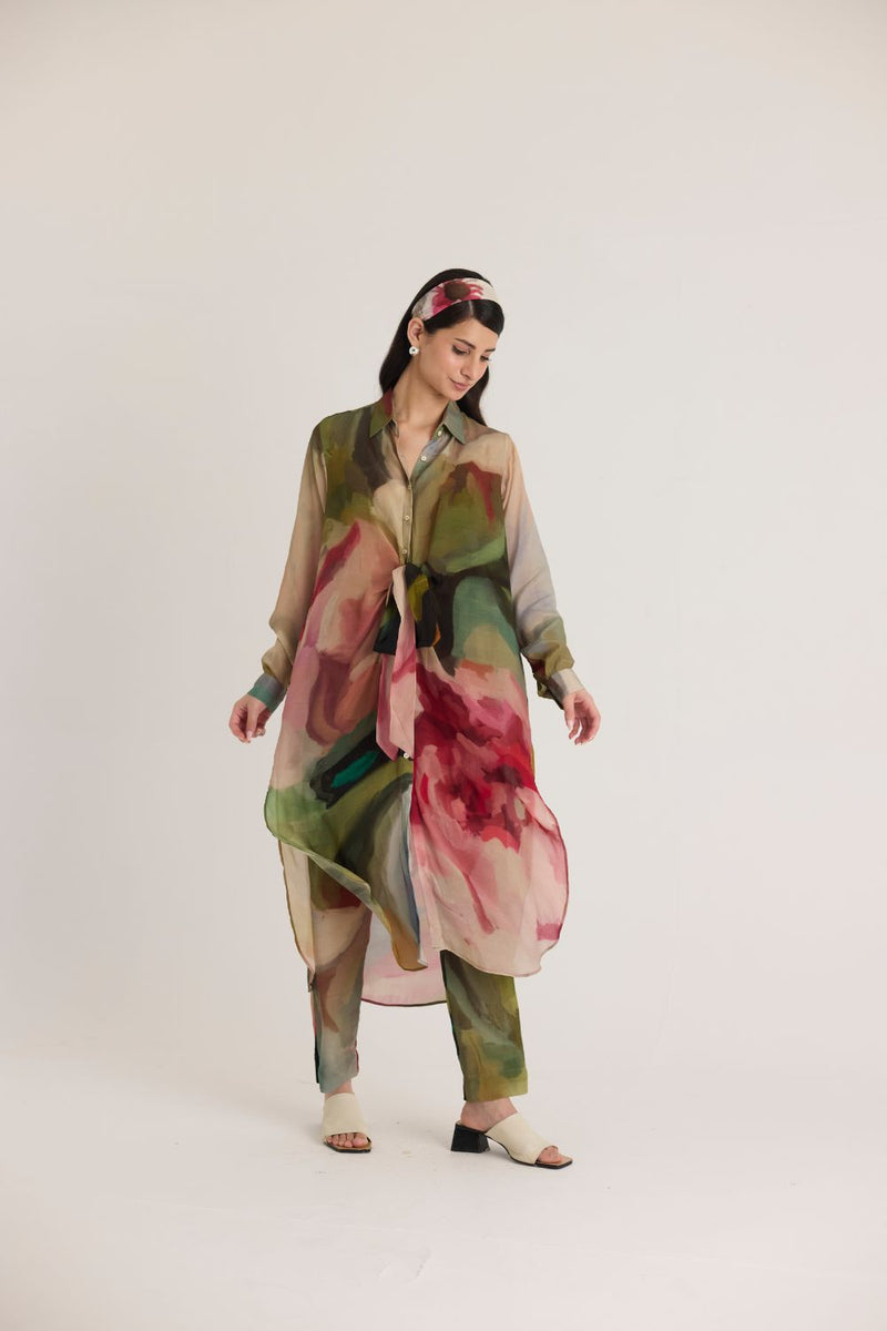 TILLY WRAP KURTA SET mul by Yam in multi color for women in Singapore