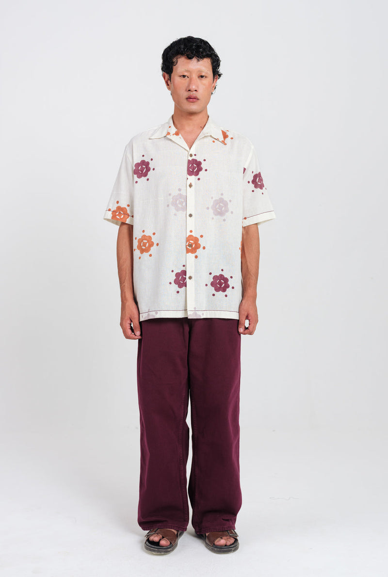 Thandai Men Shirt cotton shirt by Jodi Men in white for men in Singapore