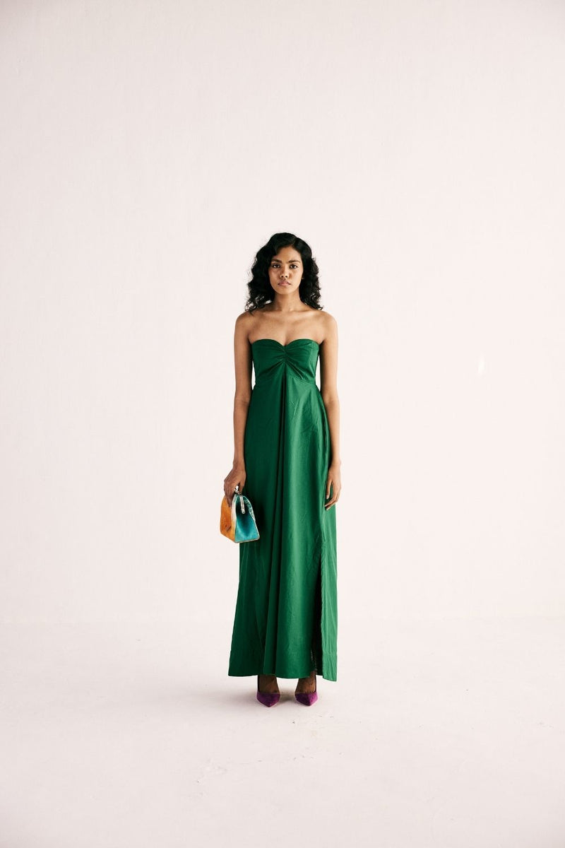 EMERALD GAZE GOWN poplin by Khara Kapas for women in Singapore