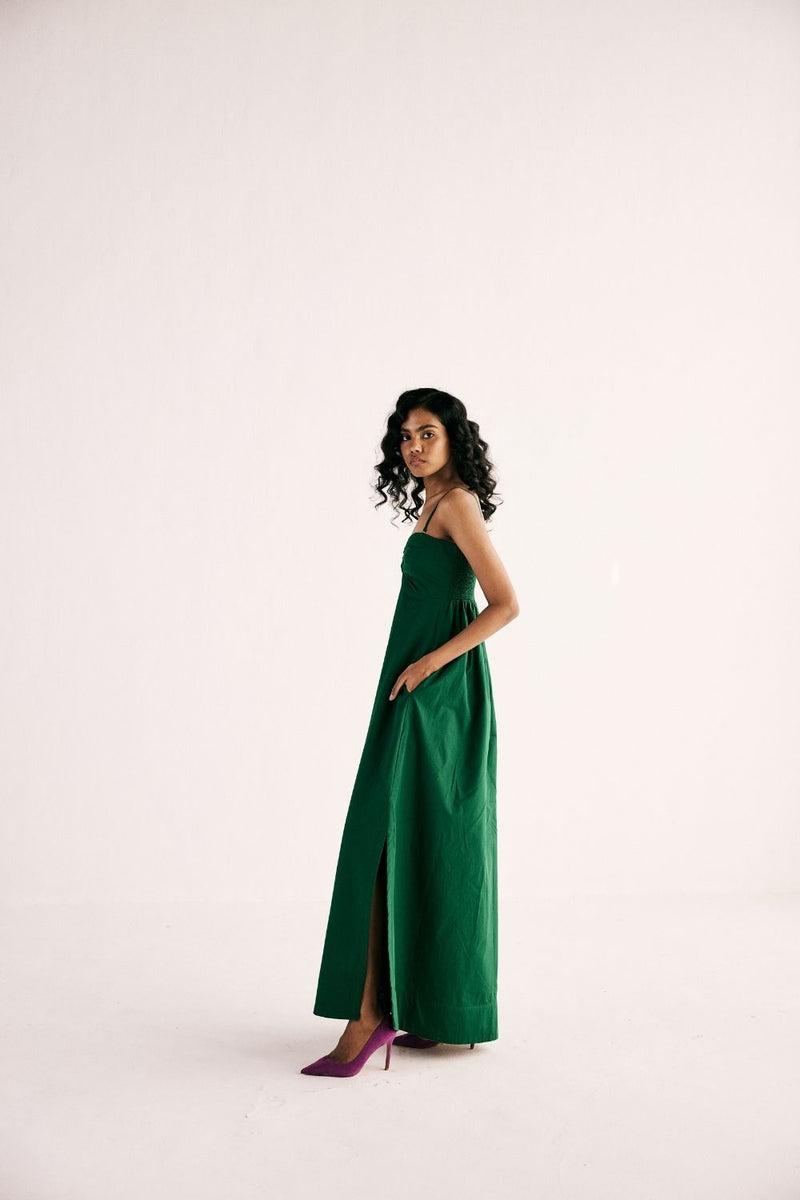 EMERALD GAZE GOWN poplin by Khara Kapas for women in Singapore