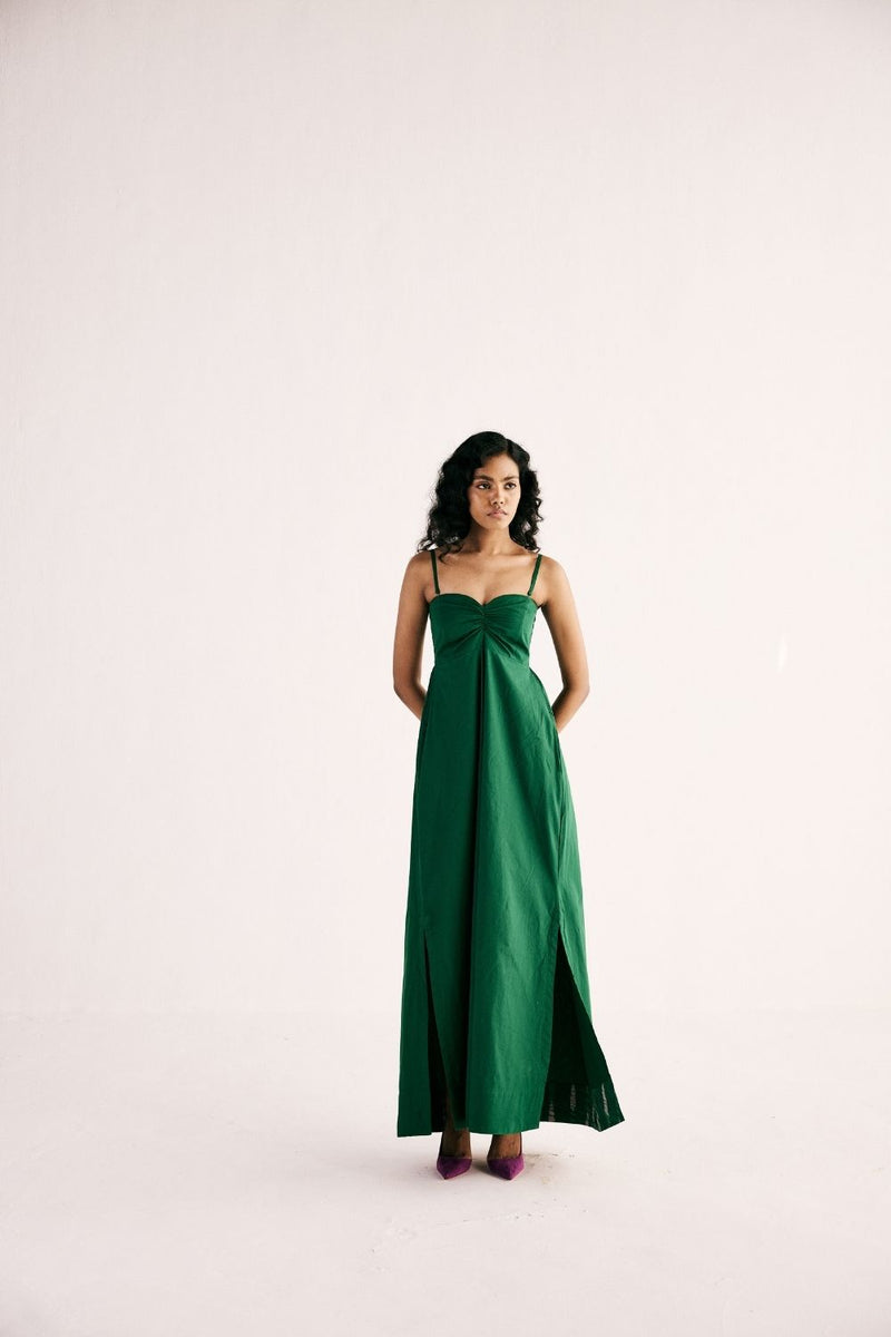 EMERALD GAZE GOWN poplin by Khara Kapas for women in Singapore