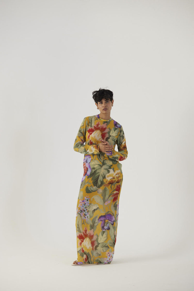 ALLORA YELLOW LEI LANI DRESS Dress,Skirts by Yam in yellow color for women in Singapore
