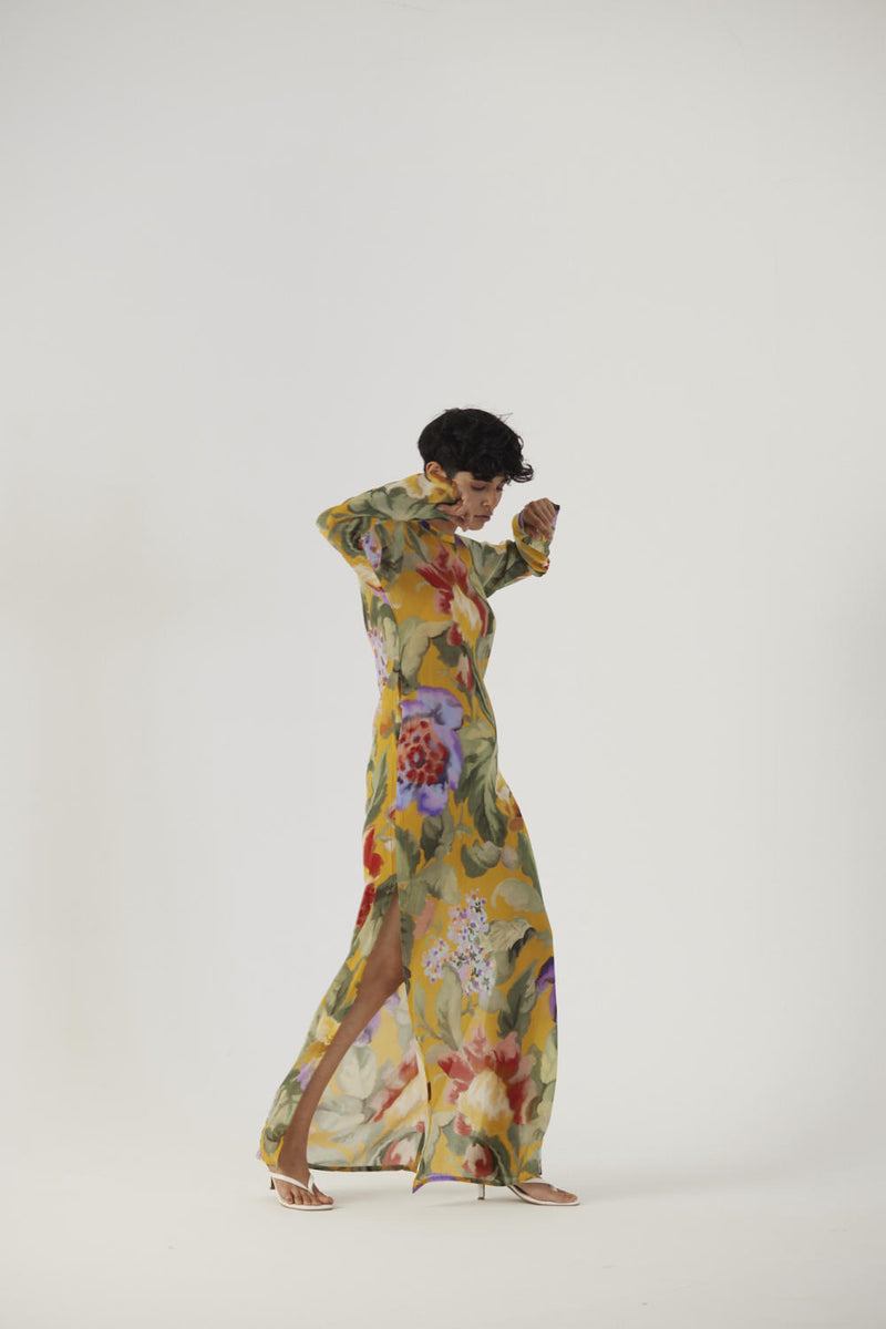 ALLORA YELLOW LEI LANI DRESS Dress,Skirts by Yam in yellow color for women in Singapore
