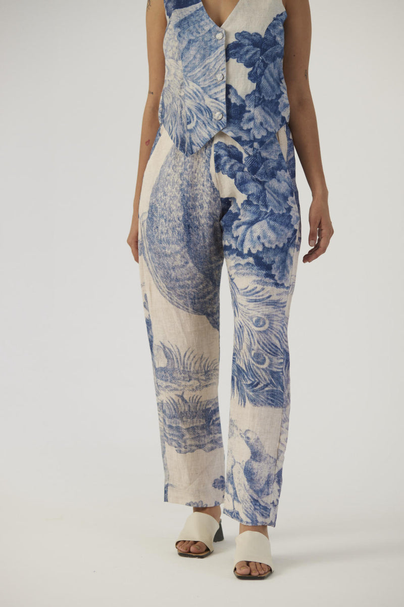 MORNI JACKET SET linen Co-ord Sets by Yam in white color for women in Singapore