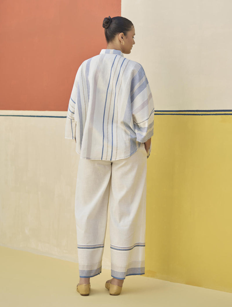 Cara Check Linen Co-ord Set
- Ivory linen by Manan in ivory color for women in Singapore