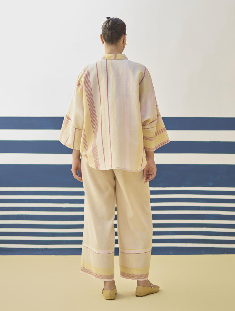 Cara Check Linen Co-ord Set
- Sand linen by Manan in natural color for women in Singapore