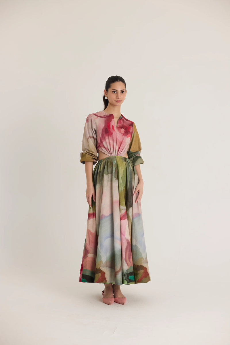YAMPOP25-12 TILLY OPEN BACK DRESS-Size S