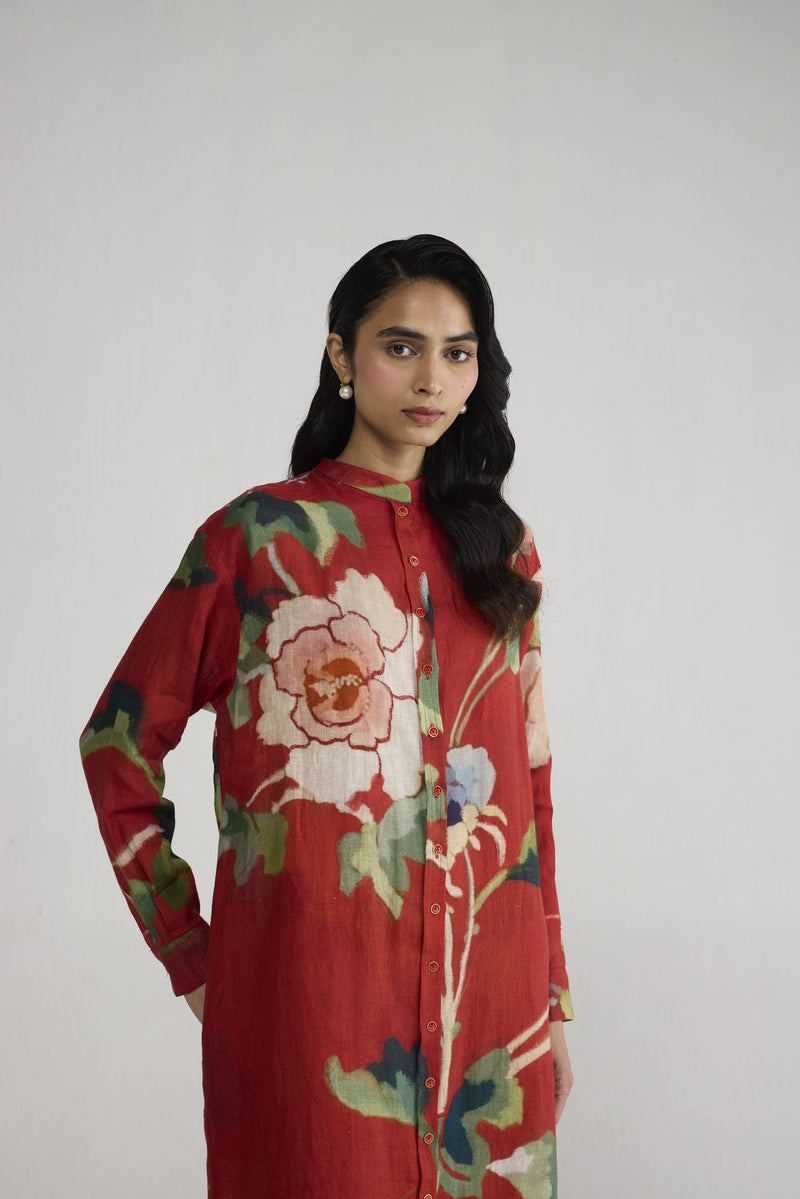 Bara Linen Shirt Dress dress by YAM-ORIENTAL GARDEN SEP'26 for women in Singapore
